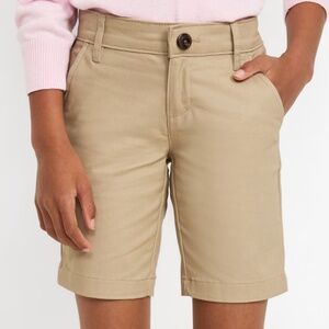Old Navy Tan Khaki Twill Bermuda Shorts for Girls